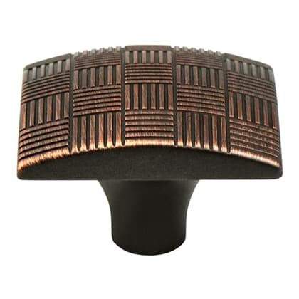 Berenson Virtuoso Series Verona Bronze 1-3/8" (35 mm) L x 1-3/8" (35 mm) W Knob, - 7146-10VB-P