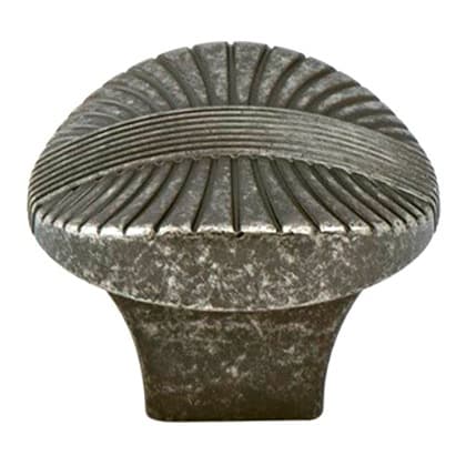 Berenson Opus Series Rustic Tin 1-3/8" (35 mm) L x 1-3/16" (30 mm) W Knob, - 7171-10RT-C