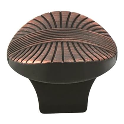 Berenson Opus Series Verona Bronze 1-3/8" (35 mm) L x 1-3/16" (30 mm) W Knob, - 7173-10VB-P