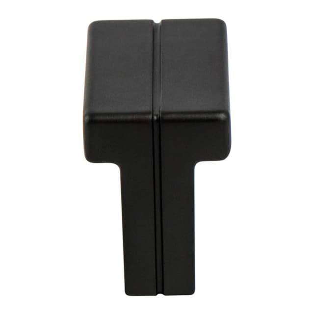 Berenson Skyline Series Matte Black 1-3/8" (35 mm) L x 3/4" (19 mm) W Knob, - 9211-1055-P