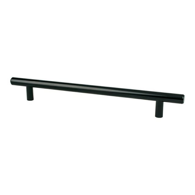 Berenson Steel Series 7-9/16" (192 mm) Center to Center Satin Black Pull, - 9522-2055-P