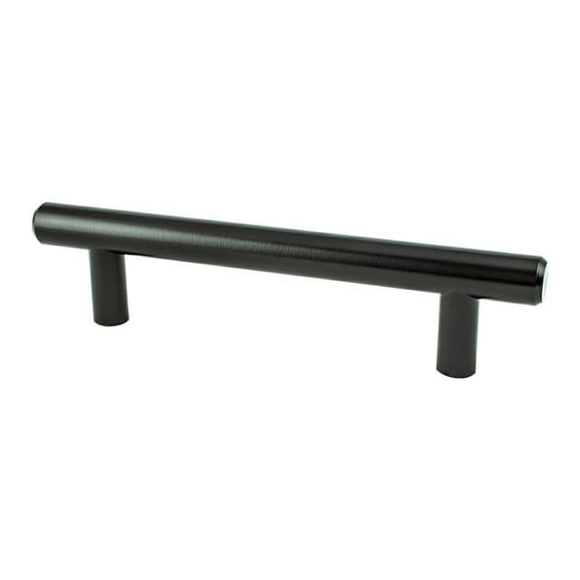 Pro Value Steel Series 3-3/4" (96 mm) Center to Center Satin Black Pull, - 9545-2055-P