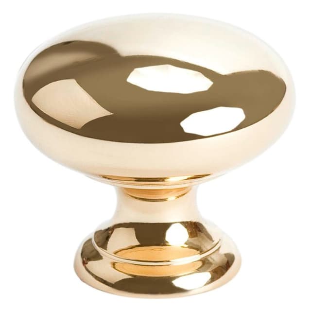 Berenson Plymouth Series Polished Brass 1-1/4" (32 mm) Diameter Knob, - 9950-103-P