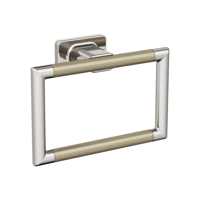 Amerock Esquire Polished Nickel/Golden Champagne Towel Ring