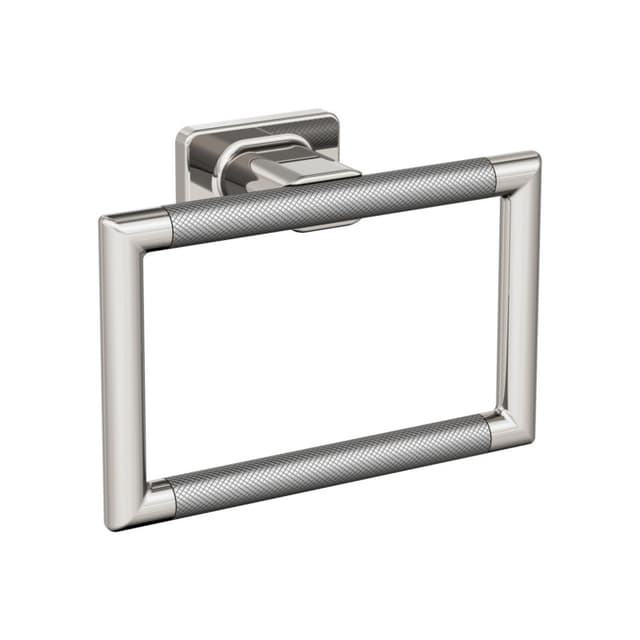 Amerock Esquire Polished Nickel/Stainless Steel Towel Ring