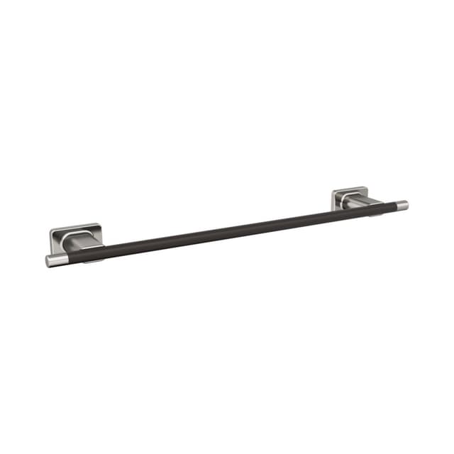 Amerock Esquire Brushed Nickel/Oil Rubbed Bronze Towel Bar