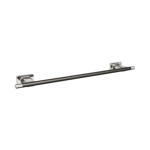 Amerock Esquire Polished Nickel/Gunmetal Towel Bar