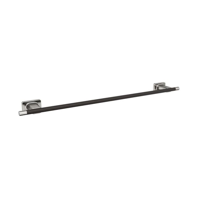 Amerock Esquire Brushed Nickel/Oil Rubbed Bronze Towel Bar