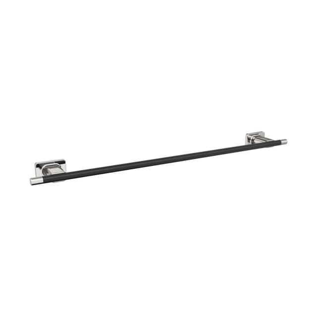 Amerock Esquire Polished Nickel/Black Bronze Towel Bar