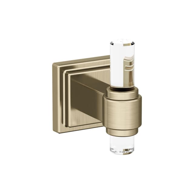 Amerock Glacio Clear/Golden Champagne Robe Hook