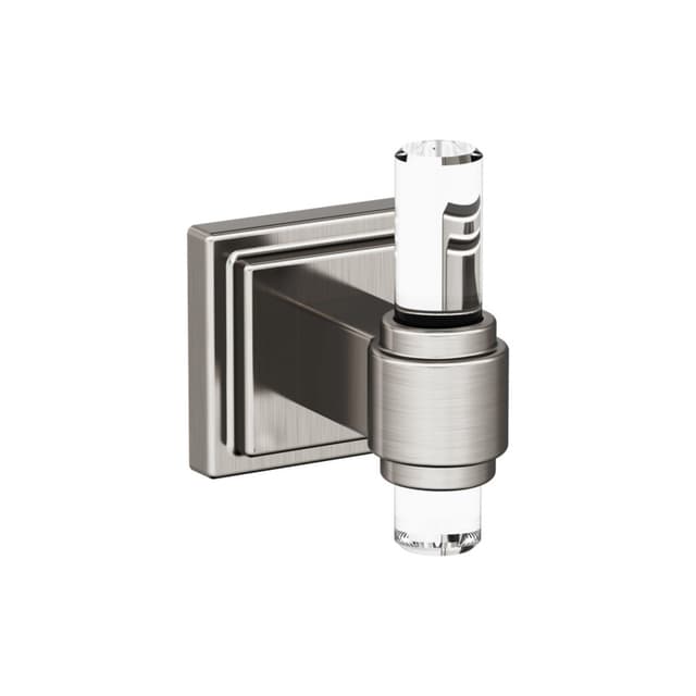 Amerock Glacio Clear/Brushed Nickel Robe Hook