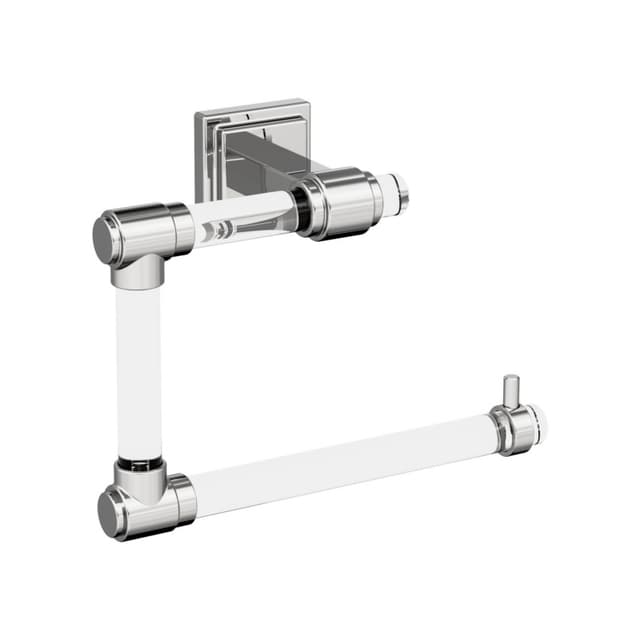 Amerock Glacio Clear/Chrome Towel Ring