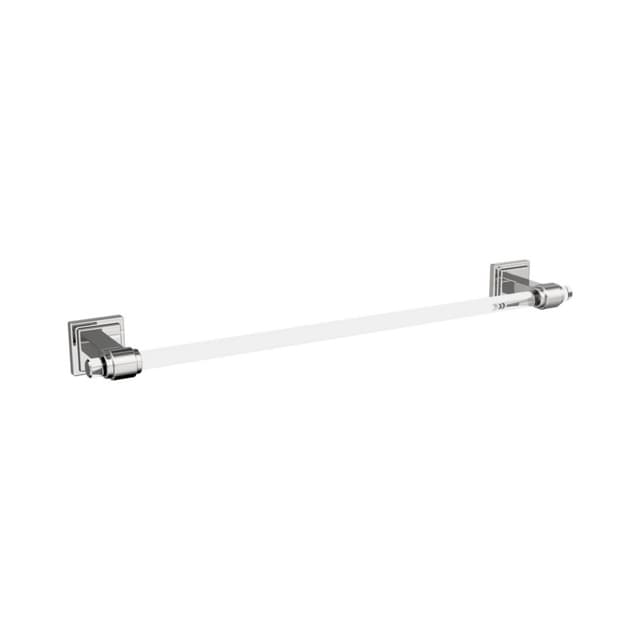 Amerock Glacio Clear/Chrome Towel Bar