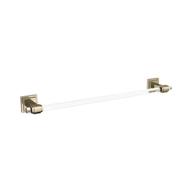 Amerock Glacio Clear/Golden Champagne Towel Bar