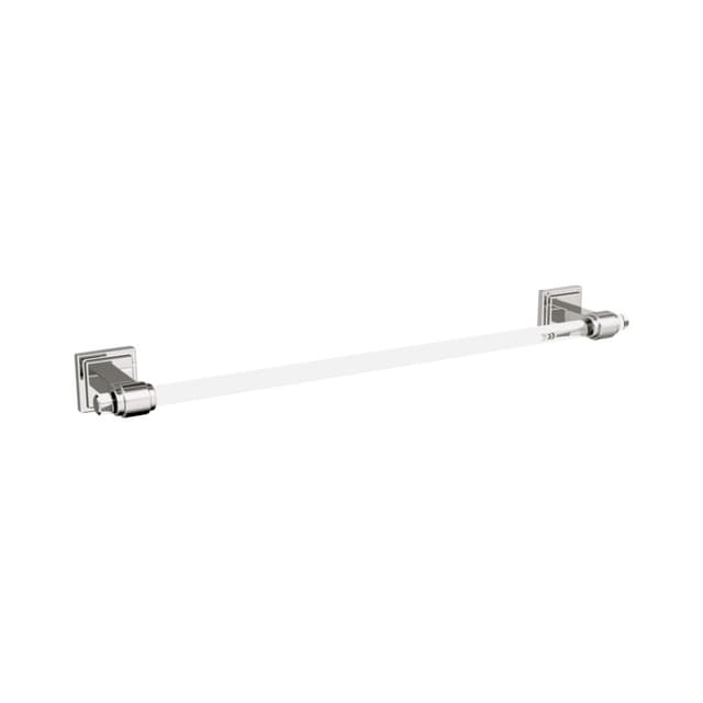 Amerock Glacio Clear/Polished Nickel Towel Bar