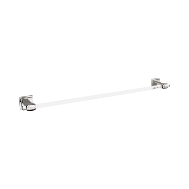 Amerock Glacio Clear/Polished Nickel Towel Bar