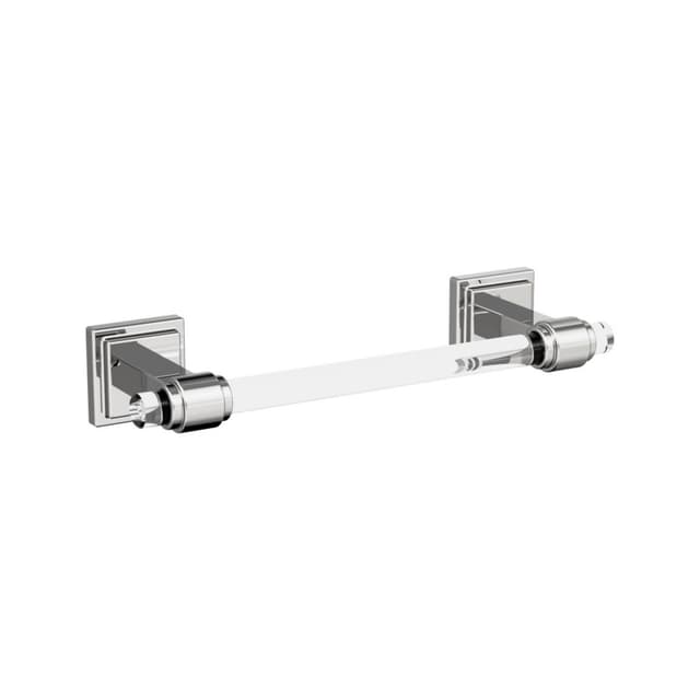 Amerock Glacio Clear/Chrome Towel Bar