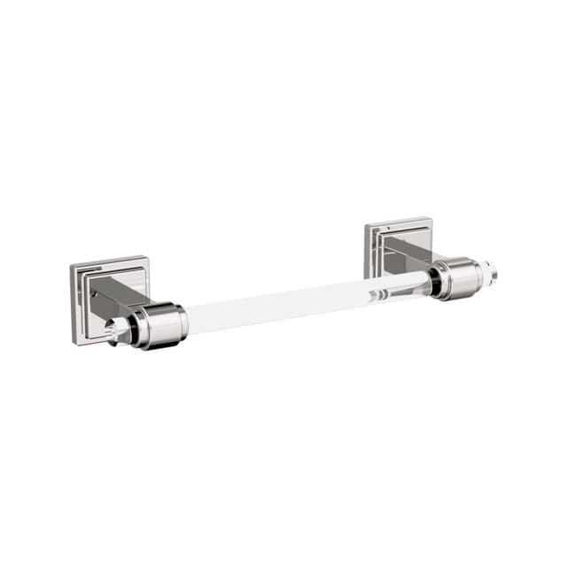 Amerock Glacio Clear/Polished Nickel Towel Bar