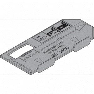 Drawer Slide Drilling Template, Blumotion, Blum