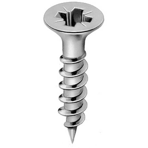 Blum #8 Pan Head Wood Screw Phillips Drive - Sharp Point Coarse Thread Nickel