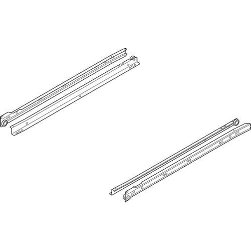 Blum 230M Series Self Close 3/4 Extension White Epoxy Coated Euro Slides