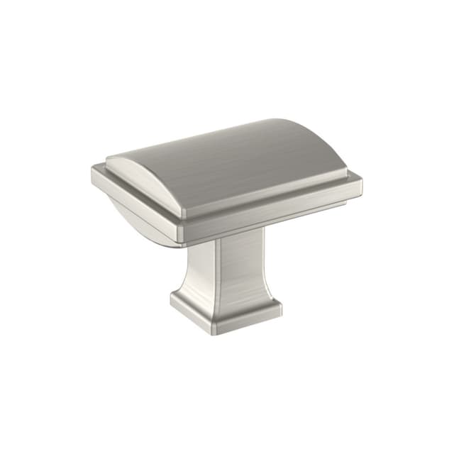 Amerock Townsend Series Satin Nickel 1-5/16 in (33 mm) L x 1-1/16 in (27 mm) W Knob, BP37520G10