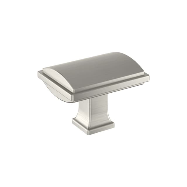 Amerock Townsend Series Satin Nickel 1-5/8 in (41 mm) L x 1-1/4 in (32 mm) W Knob, BP37521G10