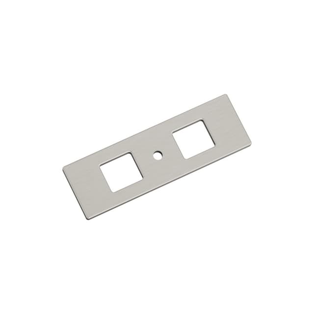 Amerock Medora Series, Backplate 3-11/16"L x 1-3/16"W Satin Nickel