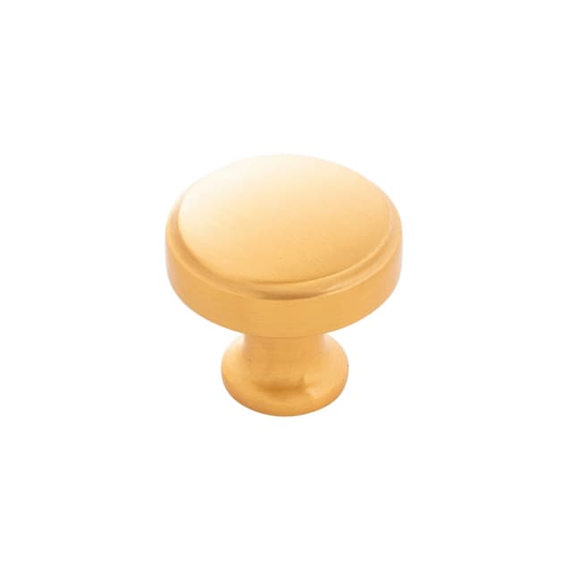 Belwith Keeler Piper Series Brushed Golden Brass 1-1/4" (32 mm) Diameter Knob, - H077849BGB