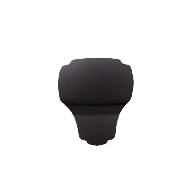 Belwith Keeler Veranda Series Matte Black 1-5/8 in (29 mm) L x 1-1/8 in (29 mm) W Knob, -H077861MB
