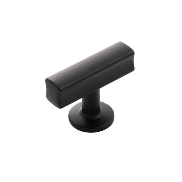 Belwith Keeler Woodward Series Matte Black 1-15/16 in (49 mm) L x 15/16 in (24 mm) W T-Knob, -H077878MB