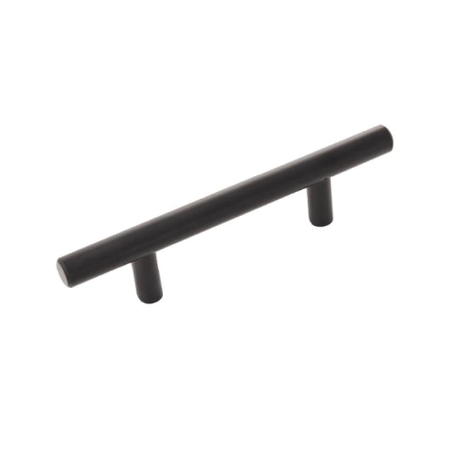 Belwith Keeler Bar Pulls Series 3" (76 mm) Center to Center Matte Black Pull, - HH075593-MB
