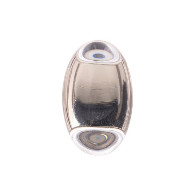 Belwith Keeler Gemstone Series Glass/Satin Nickel 1-1/4 in (32 mm) L x 3/4 in (19 mm) W Knob, -HH075852-GLSN