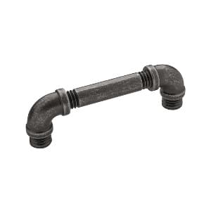 Belwith Keeler Pipeline Series 3-3/4" (96 mm) Center to Center Black Nickel Vibed Pull, - HH076011-BNV