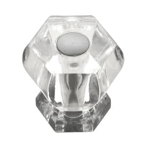 Belwith Keeler Crystal Palace Series Crysacrylic/Polished Nickel 1-3/16" (30 mm) Diameter Knob, - HH74688-CA14