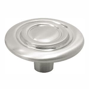 Belwith Keeler Cavalier Series Satin Nickel 1-1/4" (32 mm) Diameter Knob, - P121-SN