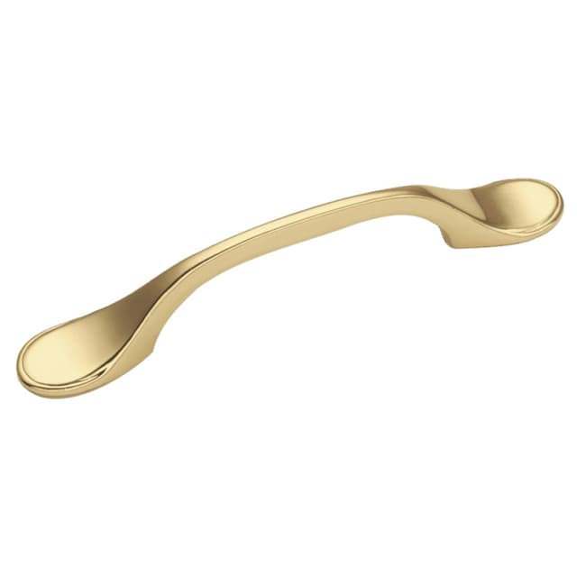 Belwith Keeler Conquest Series 3" (76 mm) Center to Center Polished Brass Pull, - P14444-3