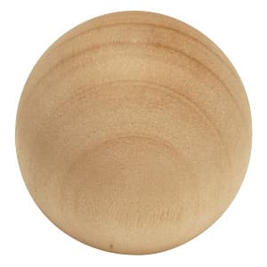 Belwith Keeler Natural Woodcraft Series Unfinished Wood 1-1/4" (32 mm) Diameter Knob, - P180-UW