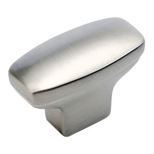 Belwith Keeler Eclipse Series Stainless Steel 1-7/16 in (37 mm) L x 3/4 in (19 mm) W Knob, -P208-SS
