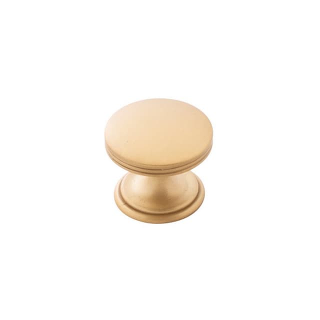 Belwith Keeler American Diner Series Brushed Golden Brass 1-3/8" (35 mm) Diameter Knob, - P2142-BGB