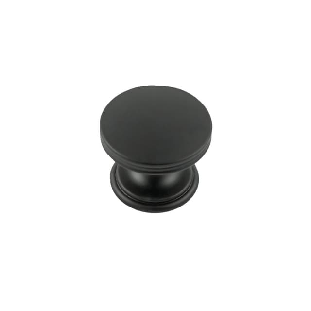 Belwith Keeler American Diner Series Matte Black 1-3/8" (35 mm) Diameter Knob, - P2142-MB