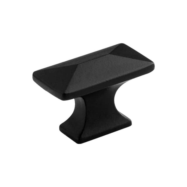 Belwith Keeler Bungalow Series Matte Black 1-1/4 in (32 mm) L x 11/16 in (17 mm) W Knob, -P2150-MB