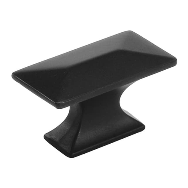 Belwith Keeler Bungalow Series Matte Black 1-3/4 in (44 mm) L x 15/16 in (24 mm) W Knob, -P2151-MB