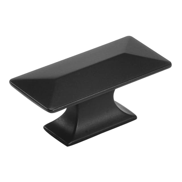 Belwith Keeler Bungalow Series Matte Black 2-5/16 in (59 mm) L x 1-1/16 in (27 mm) W Knob, -P2152-MB