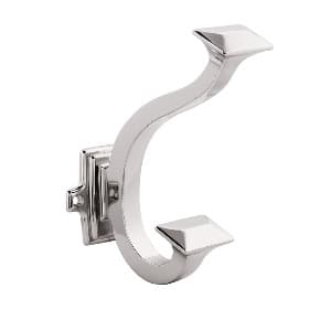 Coat and Hat Hook, 5 in (127 mm) Length - Polished Nickel, Bungalow by Hickory Hardware | Polished Nickel