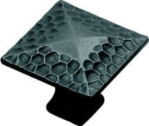 Belwith Keeler Craftsman Series Black Iron 1-1/4 in (32 mm) L x 1-1/4 in (32 mm) W Knob, -P2172-BI