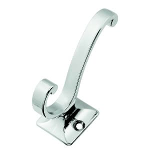 Coat and Hat Hook, 2-5/8 in (67 mm) Length - Chrome, Catania by Hickory Hardware | Chrome