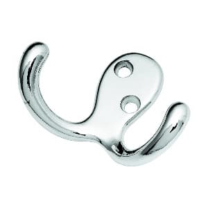 Hooks Series, Zinc 3/8" c/c, Chrome Hook