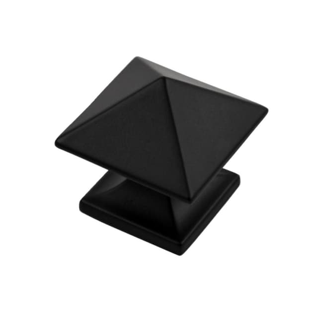 Belwith Keeler Studio Series Matte Black 1-1/4 in (32 mm) L x 1-1/4 in (32 mm) W Knob, -P3015-MB