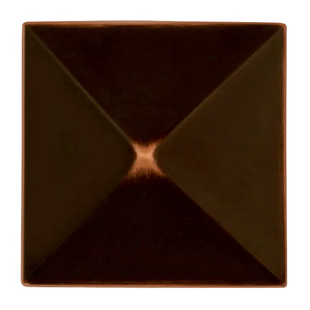 Belwith Keeler Studio Series Oil Rubbed Bronze Highlighted 1-1/4 in (32 mm) L x 1-1/4 in (32 mm) W Knob, -P3015-OBH